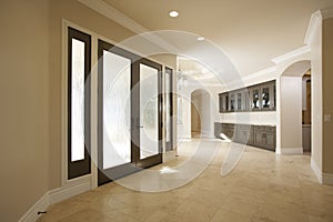 Entry way in a luxury home