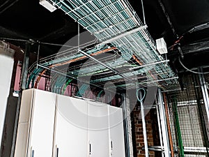 Entry of wiring to electrical panel photo