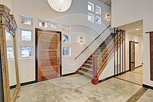 Entryway interior design in Beautiful modern contemporary home