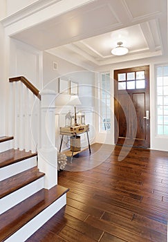 Entryway and Stairs in New Home