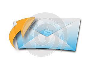 Envelop or e-mail icon