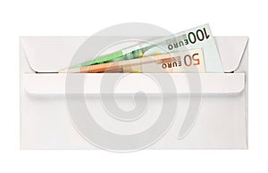 Envelop with euros