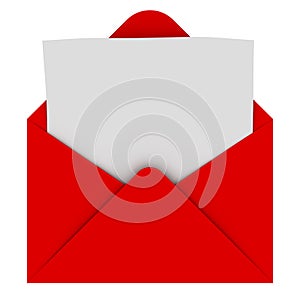 Envelope with blank letter