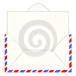 Envelope with blank letter