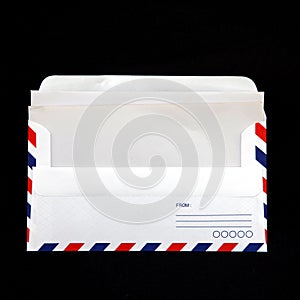 Envelope with blank vintage paper