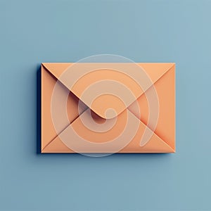 Envelope on a blue background