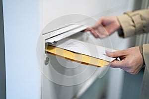 Envelope Document Letter Sending In Mailbox