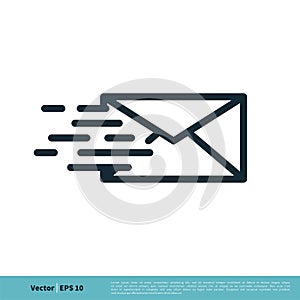 Envelope Email Icon Vector Logo Template Illustration Design. Vector EPS 10