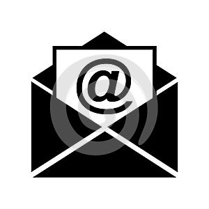 Envelope email. Sms chat. Communication icon. Contact page icon. Message icon. Vector illustration. Stock image.