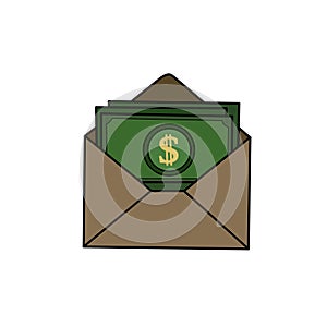 Envelope Filled with Money