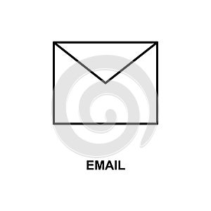 envelope icon. Element of simple web icon with name for mobile concept and web apps. Thin line envelope icon can be used for web