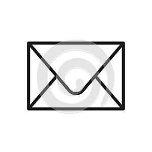 Envelope icon. Email icon. Information sign business concept. Vector illustration. Stock image.