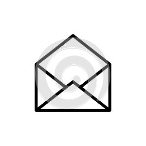 Envelope icon flat vector template design trendy