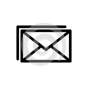 Envelope icon flat vector template design trendy