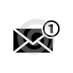 Envelope icon flat vector template design trendy