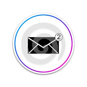 Envelope icon isolated on white background. Received message concept. New, email incoming message, sms. Mail delivery