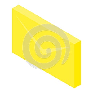 Envelope icon, isometric style