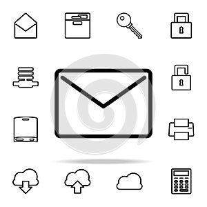 the envelope icon. web icons universal set for web and mobile