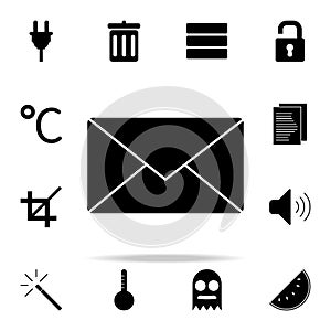 the envelope icon. web icons universal set for web and mobile