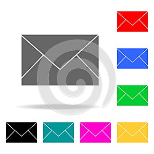 the envelope icons. Elements of human web colored icons. Premium quality graphic design icon. Simple icon for websites, web design