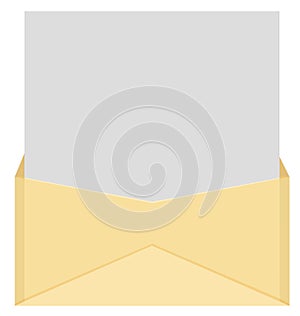 Envelope and letter