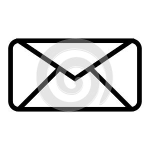 Envelope line icon. Letter vector illustration isolated on white. Email outline style design, designed for web and app