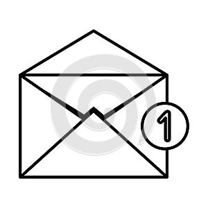 envelope mail with counter number