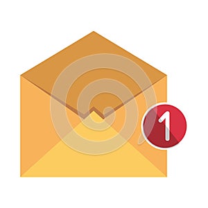 envelope mail with counter number