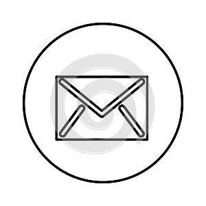 Envelope mail isolated icon