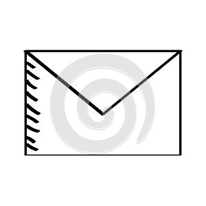 Envelope mail isolated icon