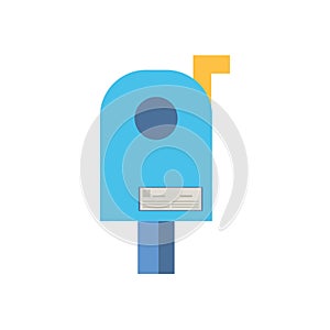 Envelope mail in mailbox postal service