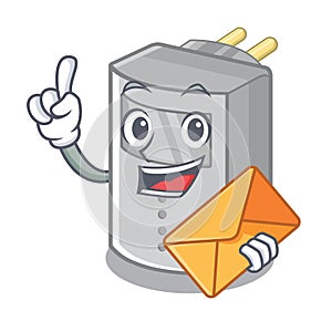 With envelope motion sensor in the cartoon shape