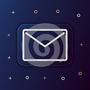 The envelope nolan button icon. Simple thin line, outline vector of web icons for ui and ux, website or mobile application