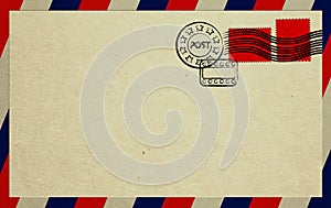 Envelope With Red Stamps