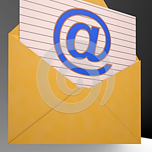 At Envelope Shows World Telecommunications Mail