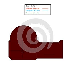 Envelope Size 8.75x5.75 inch dieline template