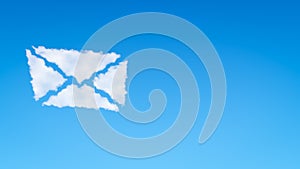 Envelope Symbol Shaped Cloud