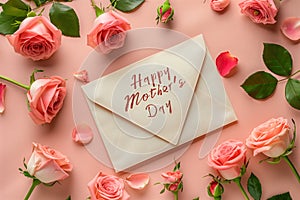 Envelope with the text \'Happy Mother\'s Day