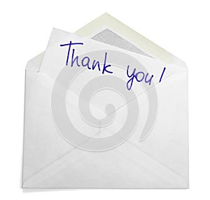 Envelope with Thank You Note