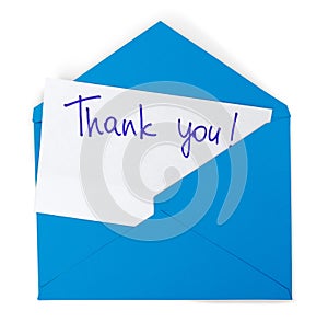 Envelope with Thank You Note