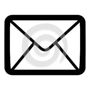 Envelope vector icon eps 10. Mail symbol. Simple isolated illustration