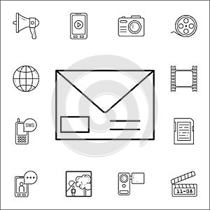 the envelopeicon. Media icons universal set for web and mobile