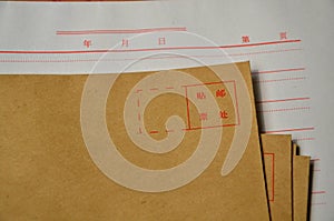 envelopes and writing-paper