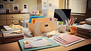 envirment folder on desk