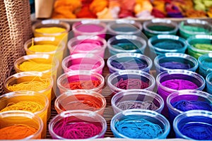 enviro-friendly textile dyes in containers