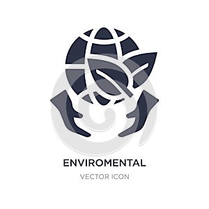 enviromental protection icon on white background. Simple element illustration from Charity concept