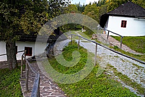 Environment and buildings of the former village burnt down during the Second World War by fascists - Kaliste