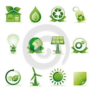 environment icon set