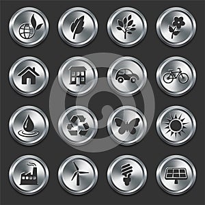 Environment Icons on Metal Internet Buttons