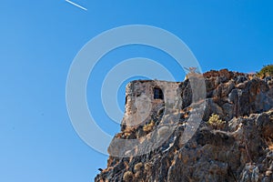 Environment and landscape of Moni Kapsa monastery in the southeast of the island of Crete Greece - Lerapetra area